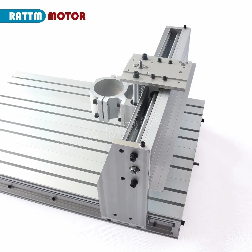 【EU Free VAT】DIY 8060 Z CNC Router Milling Machine Aluminum frame Kit with 80mm Mount bracket Clamp