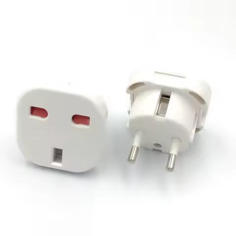 1pc UK to EU Plug Adapter 220V Euro Travel Plug Converter AC Wall Charger Power Adapter UK British Adapter Electrical Outlets