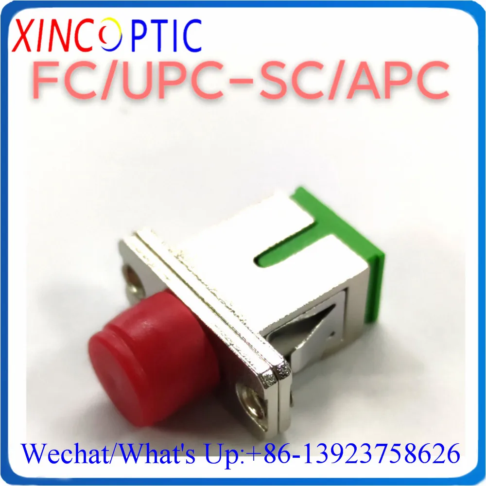 

FCUPC-SCAPC Hybrid Single Mode Simplex Type Fiber Optic Adapter/Coupler,SC-FC/FC-SC Metal Fibre Optical Flange