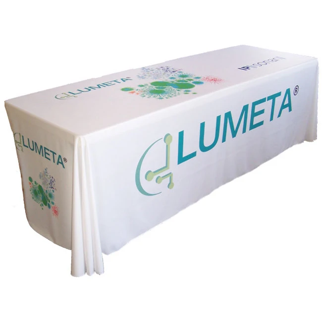 8ft logo table cover, Tablecloths, Exhibition table show, Tableskirt, Custom printing table throw（2pcs / Free shipping）