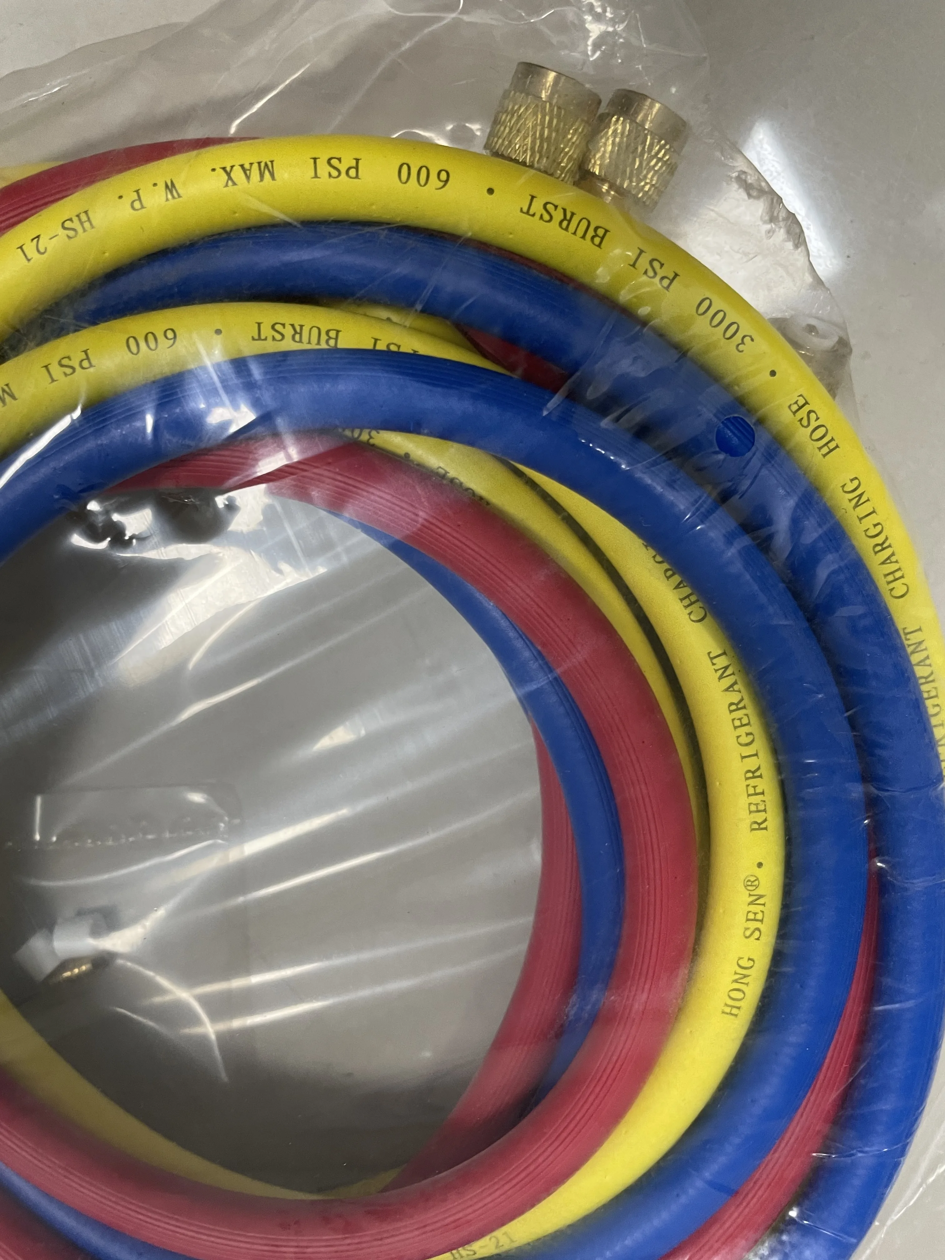 3M HONGSEN Manifold Gauge Hose HS-21 Refrigeration Charging Hose For R22 R134a R404A R407c R502