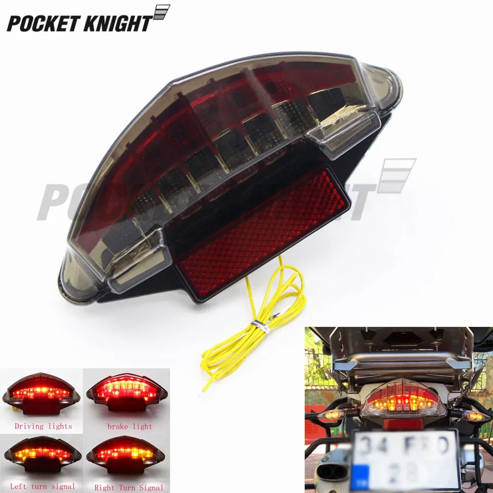 For BMW F650 Dakar F650GS F650ST R1200R R1200GS Adventure Motorcycle LED Tail Light Brake Turn Signal Integrated