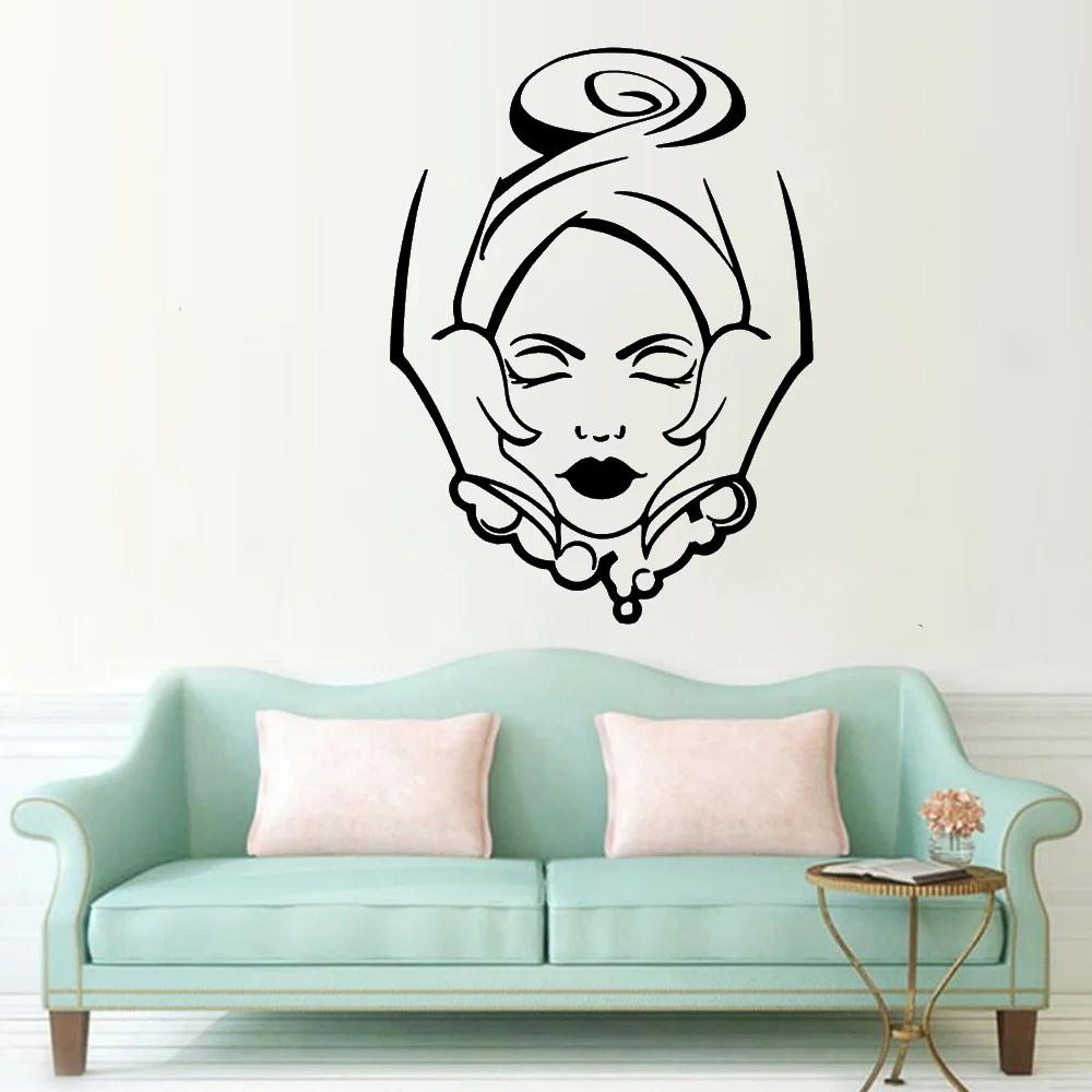 Funny Spa Wall Art Decal Wall Art Sticker Murals For Spa Room Vinyl Decals Wallpaper Beauty Salon Stickers Mural Poster image 5