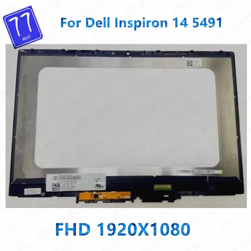 

14'' FHD 1920*1080 For Dell Inspiron 14 5491 p93g p93g001 LCD Touch Digitizer Screen Replacement Assembly 0V30K7 0N4HYV