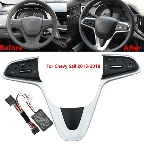 Multifunción para Chevrolet Sail 2015 - 2018 para Corworth Hubs interruptor de botón de volante botón de volumen interruptor de Audio teléfono GPS