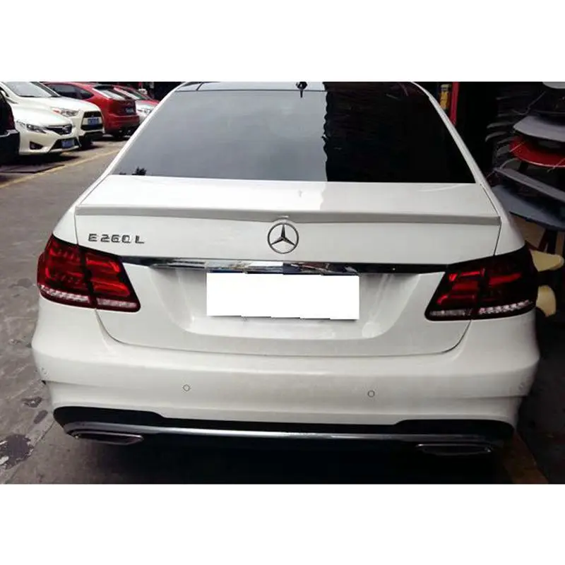 For Mercedes - Benz W212 E320LE260LE300LE63 spoiler ABS Material Car Rear Wing Primer Color spoiler for 2008-2015 W212 4 doors