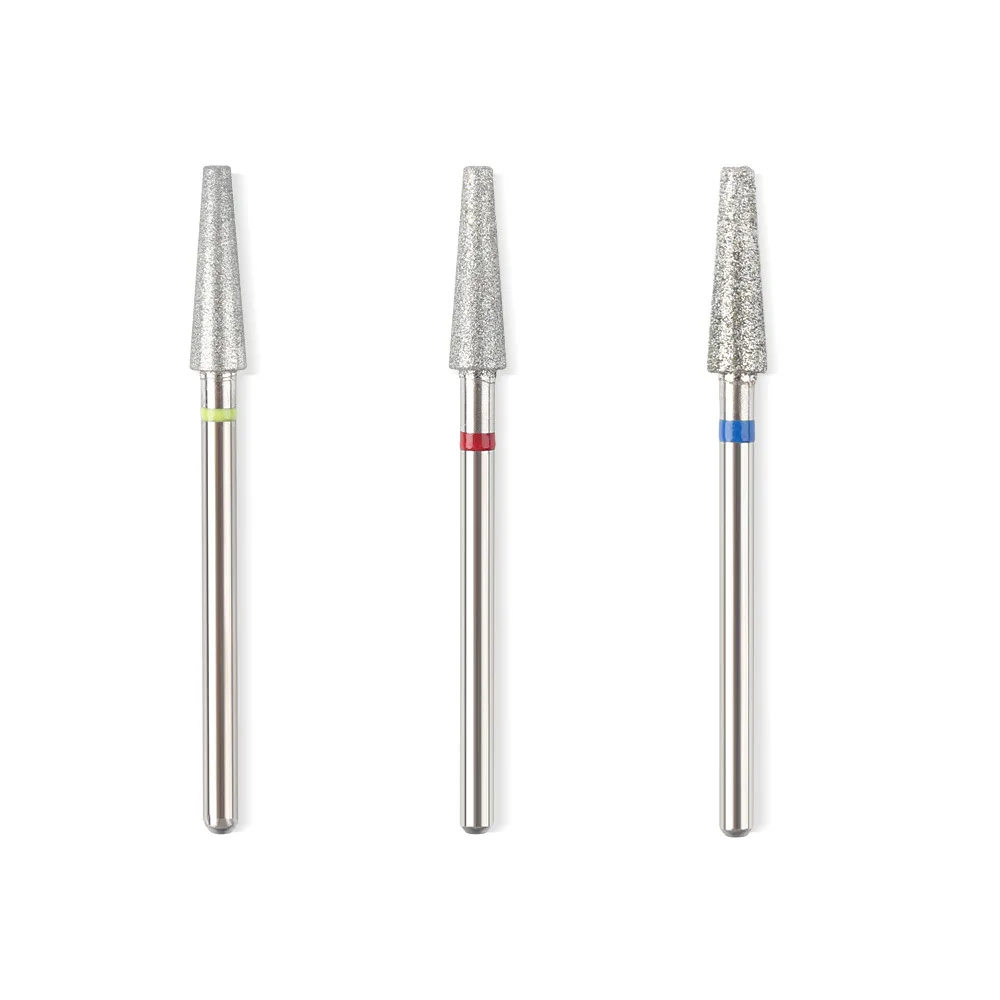 Natury Nails Diamond Drill Bit for Nail Drill Russian Manicure Pedicure Semi-Permanent Nail Polish Cuticle Middle Grain Nail