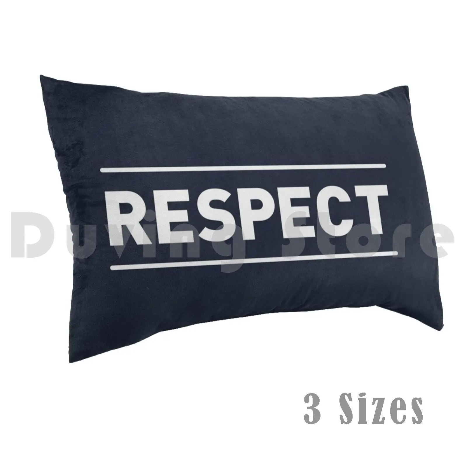 Funda de almohada Respect (Dark) impresa 50x75 Consideración Cotesisferencia Dignity Fútbol Deporte Respect