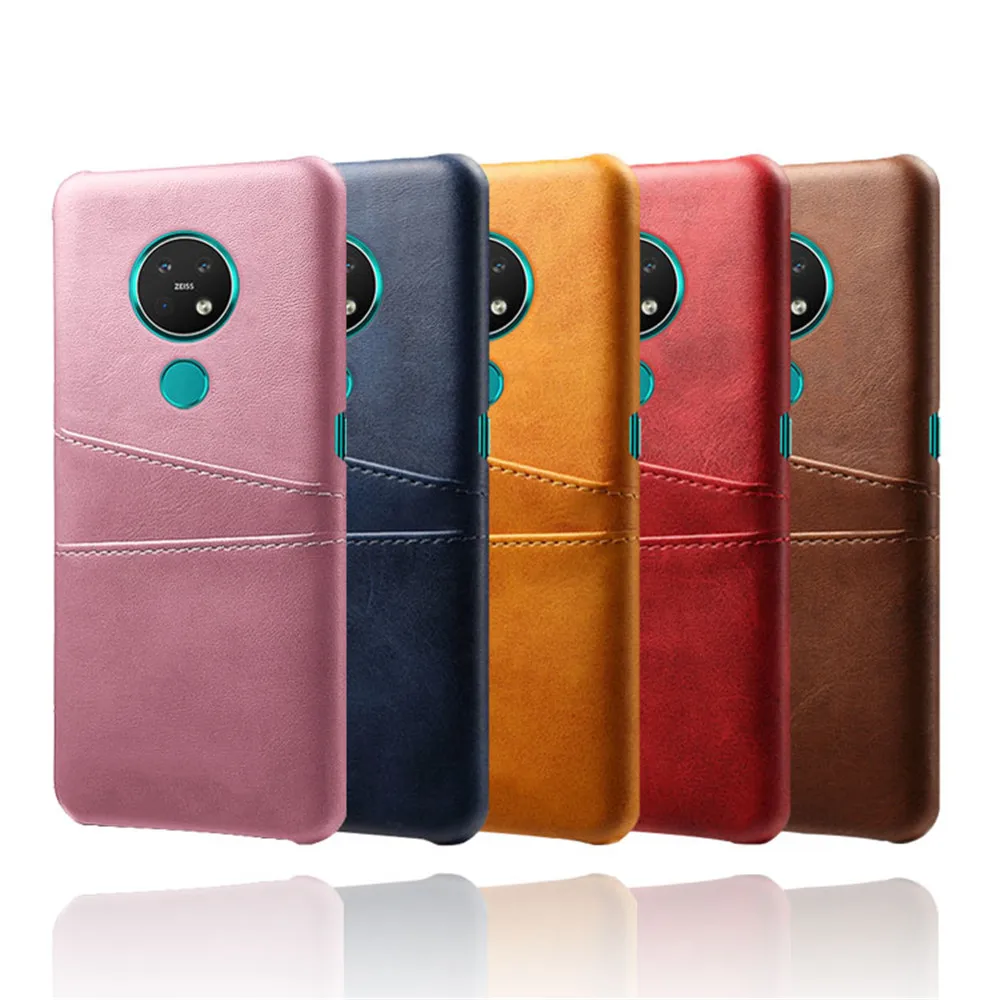 For Nokia 8.1 7.2 7.1 6.2 6.1 5.1 4.2 3.2 3.1 2.2 2.1 Card Slots Phone PU Leather Case For Nokia 9 Pureview 1 2 7 Plus Cover