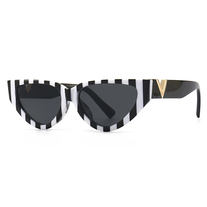 Luxury Brand Women Sunglasses Fashion Cat Eye Black white  display picture 2