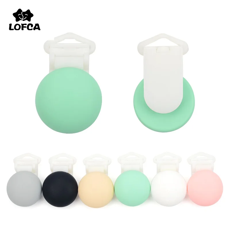 LOFCA Silicone Round clips 1Pcs Jewelry creation clip Pendant necklace accessories clip MultiColor DIY Necklace Pendant Making