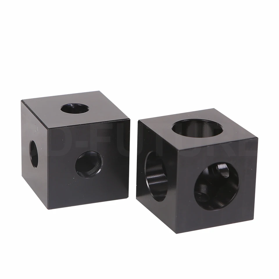 

3D Printer Part 2020 Aluminum Block Cube Prism Connector Wheel Regulator Corner V-Slot Three Way Connector For 3D Printer 4Pcs