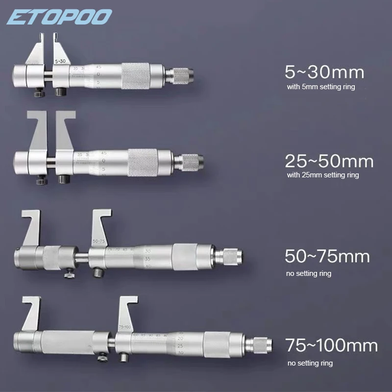 Inside Micrometer Internal Diameter Metric Screw Carbide Gauge Precision Measuring Instrument Internal Diameter Gage Gauge Tools