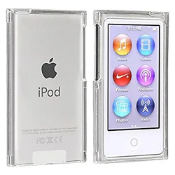 Clear Transparent Hard Front and Back Plastic Shell  Cover Case For Apple iPod Nano 7 7TH 8 8TH Generation with Films