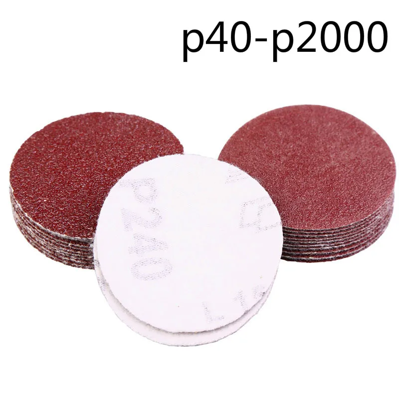 25/50pc50mm Grit Paper and polishing pad sandpaper 40/60/80/100/ 120/150/180/240/320 /400/600/800/1000 /2000 sander disc sanding