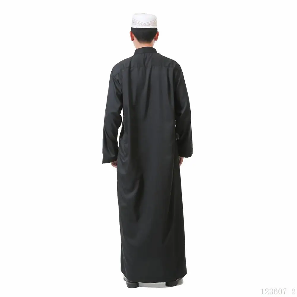 Muslim Fashion 100% Polyester Cotton American Clothing Sets Pakistan Saudi Arabia Kaftan Dress Men Abaya Dubai 2020 Arabe