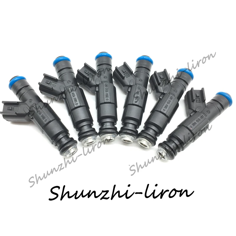 6pcs Fuel Injector Nozzle For Marine Mercruiser 350 5L 4.3L 6.2L 885176 0280156081 12567905 Car-styling Oil Injectors