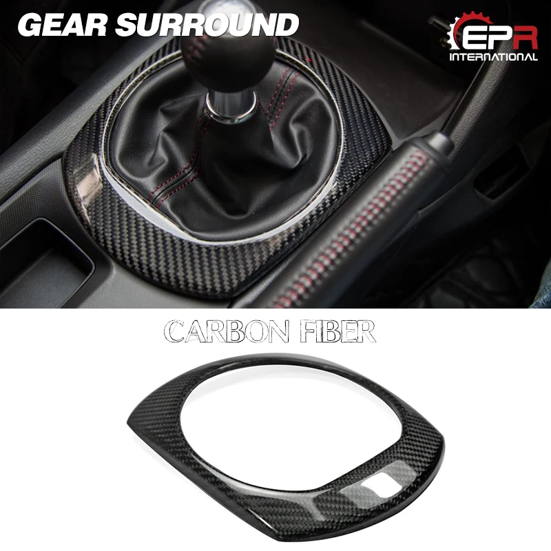 

MX5 ND5RC Miata Roadster Carbon Fiber Gear Surround For Mazda Glossy Fibre Interior Trim Accessories