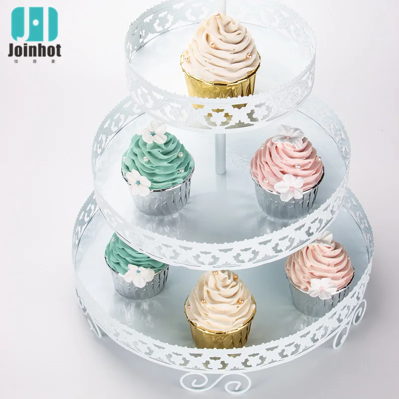 Three Layer  European cake rack cupcake set up fruit candy snack display  Wedding  Party TNew Bakeware Cake ShopCake Rack