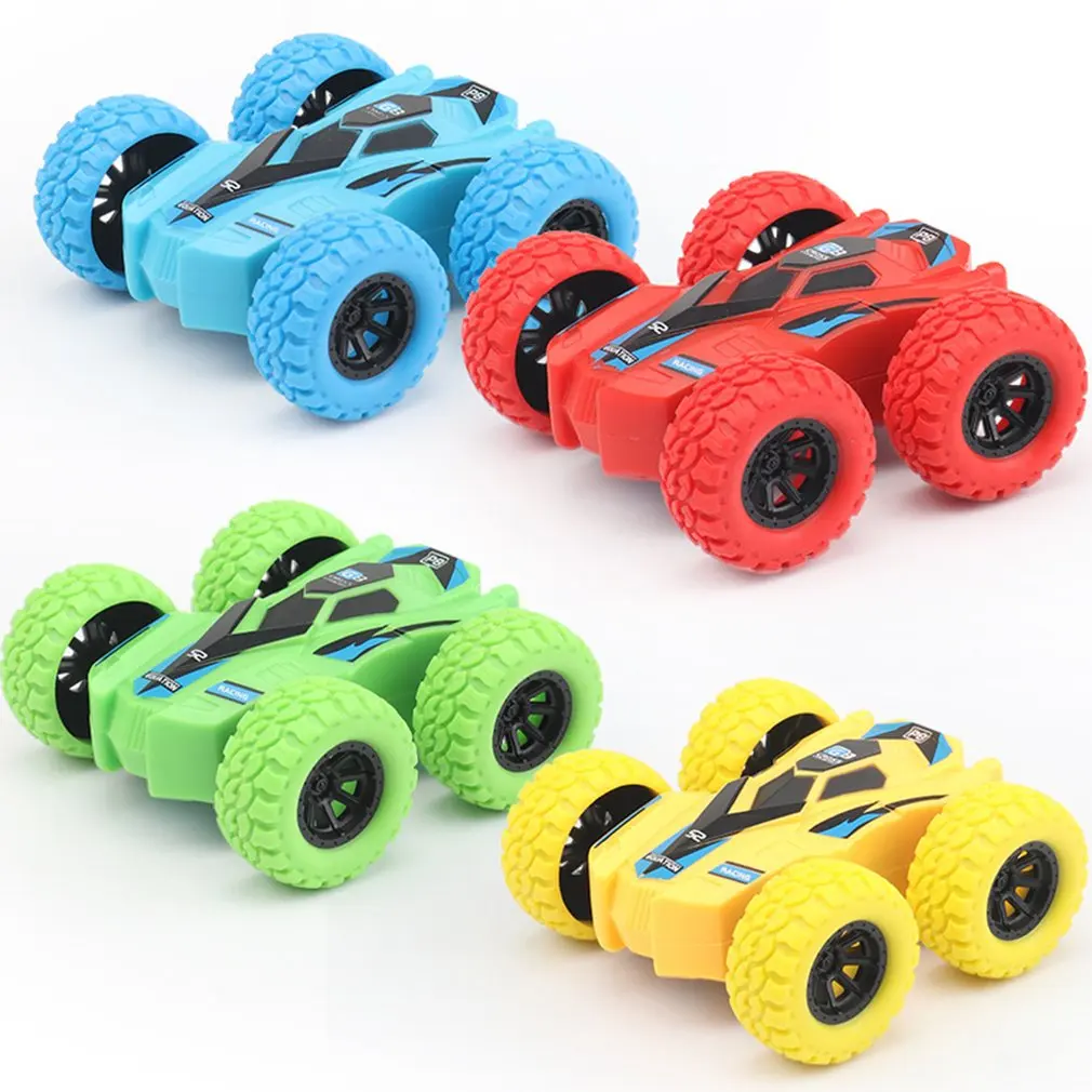 

Kids Toy Car Fun Double-Side Vehicle Inertia Safety Crashworthiness and Fall Resistance Shatter-Proof Model for Child