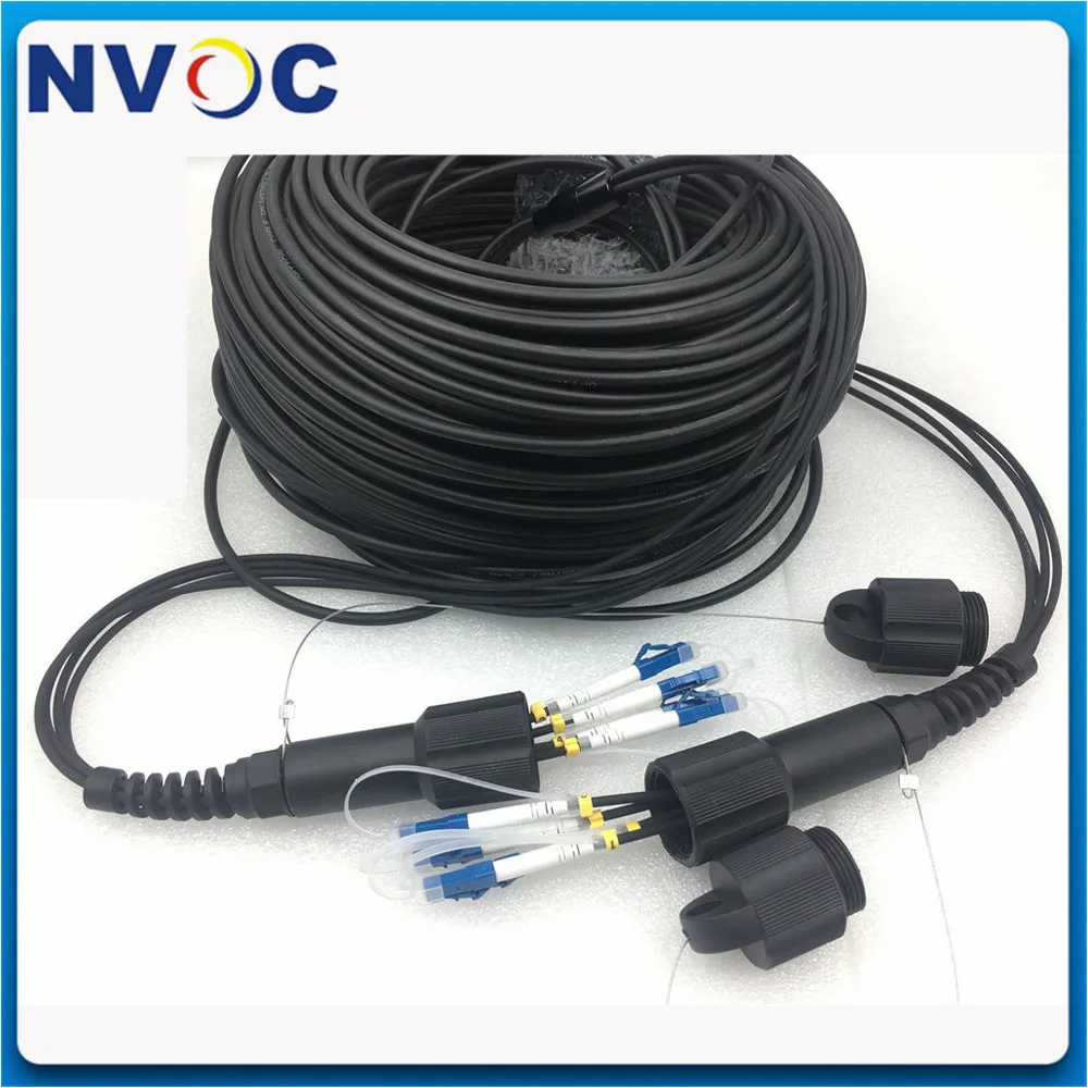 100M 150M 200M 4Core 9/125 Singe Modus LC/UPC-LC/UPC Gepanzerte LC/SC /FC/SCUPC 4C SM PDLC Wasserdichte Faser Kabel Patchkabel Jumper