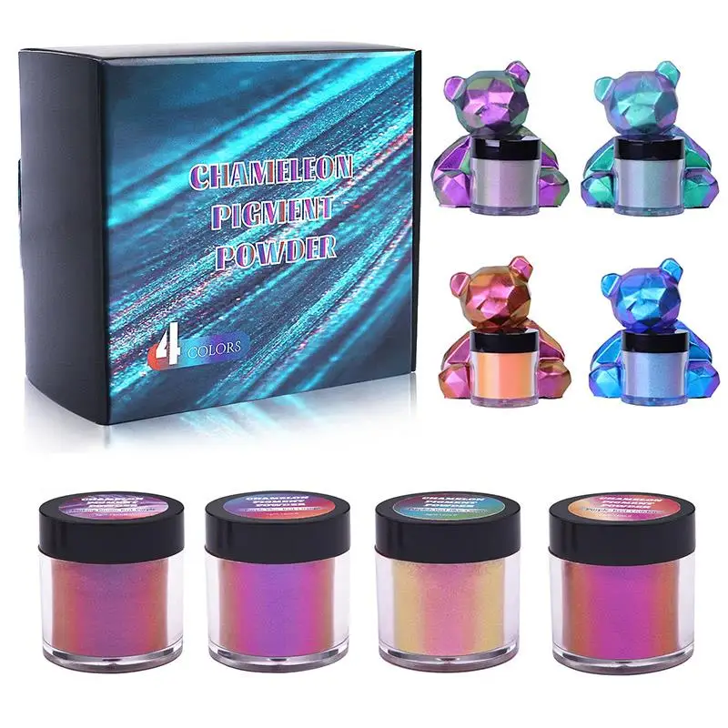 

Mirror Chameleons Epoxy Resin Pigment Pearlescent Powder Glitter Magic Discolored DIY Jewelry Making Resin Mold Nail Pigment