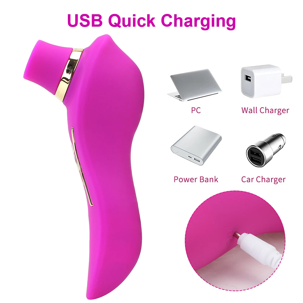 VATINE 2 in 1 Heating Suction Clitoris Nipple Sucker Vibrator Vagina Stimulation Vibrating Dildo Dual Head Sex Toys For Woman