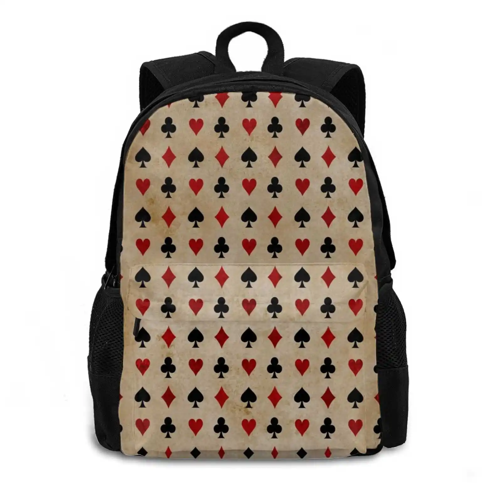 The Royal Deck New Arrivals Unisex Bags Casual Bag Backpack Spade Queen Of Spades Club Clubs Heart Hearts Diamond