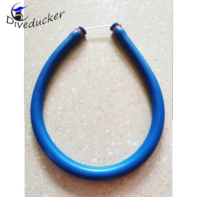 3*16mm 60cm speargun rubber band sling Latex tube for Spearfishing gun accessory Blue red with wishbones spearfishing equipment