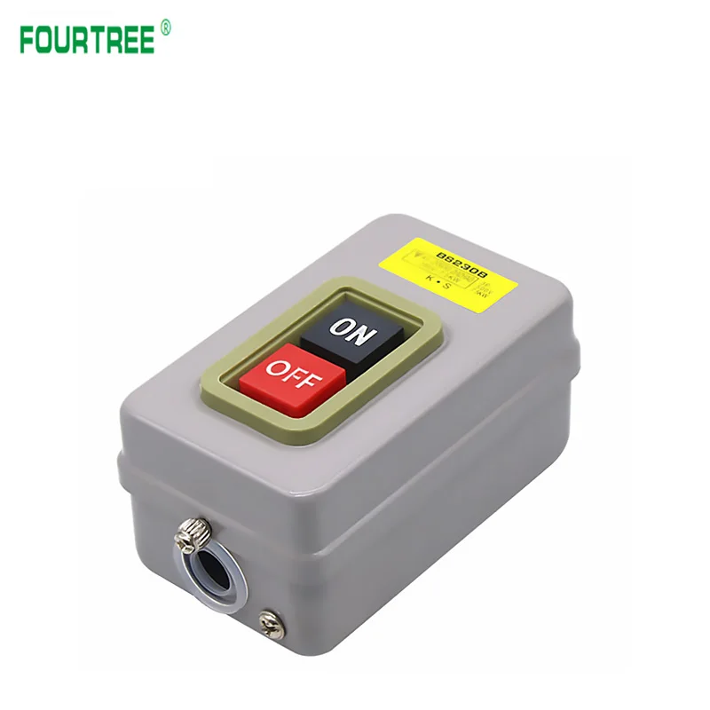 BS230B 7.5KW Power Control Button Switch Industrial Household Three-Phase Motor Start Button Press Switch 17A
