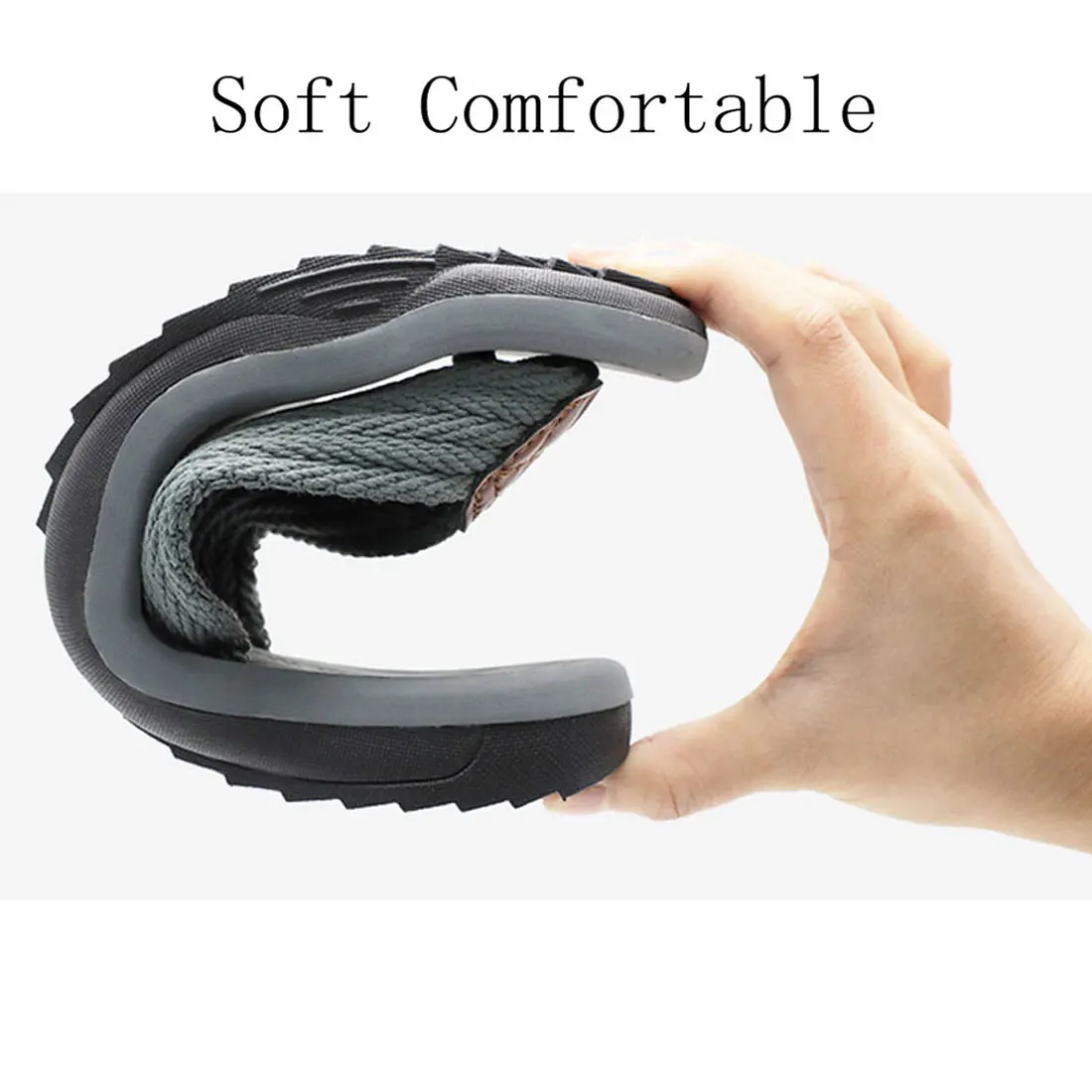 Summer Men Flip Flops Massage Slippers Skid-proof Good Quality Double Sole Shoes Soft Comfortable Big Size Male Shoes Hot Sale