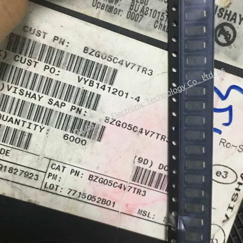 

10 шт./лот BZG05C4V7TR3 BZG05C4V7-HE3-TR3 DIODE ZENER 4,7 V 1,25 W DO214AC