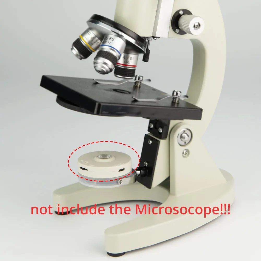 USB LED Lighting Biological Microscope XSP supplementary Lighting  Brightness Adjustable Bottom Light source