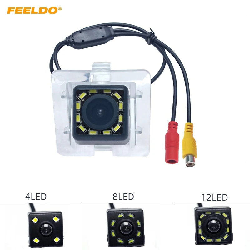 

FEELDO Car Backup Rear View Camera For Toyota Prado Original Camera Reserved Hole Reversing Camera #FD6095