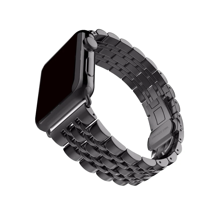 Pulseira de metal para apple watch band 44mm 42mm 40mm 38mm 41 45mm pulseira de aço inoxidável para iwatch 7 6 se 5 4 3 séries pulseiras
