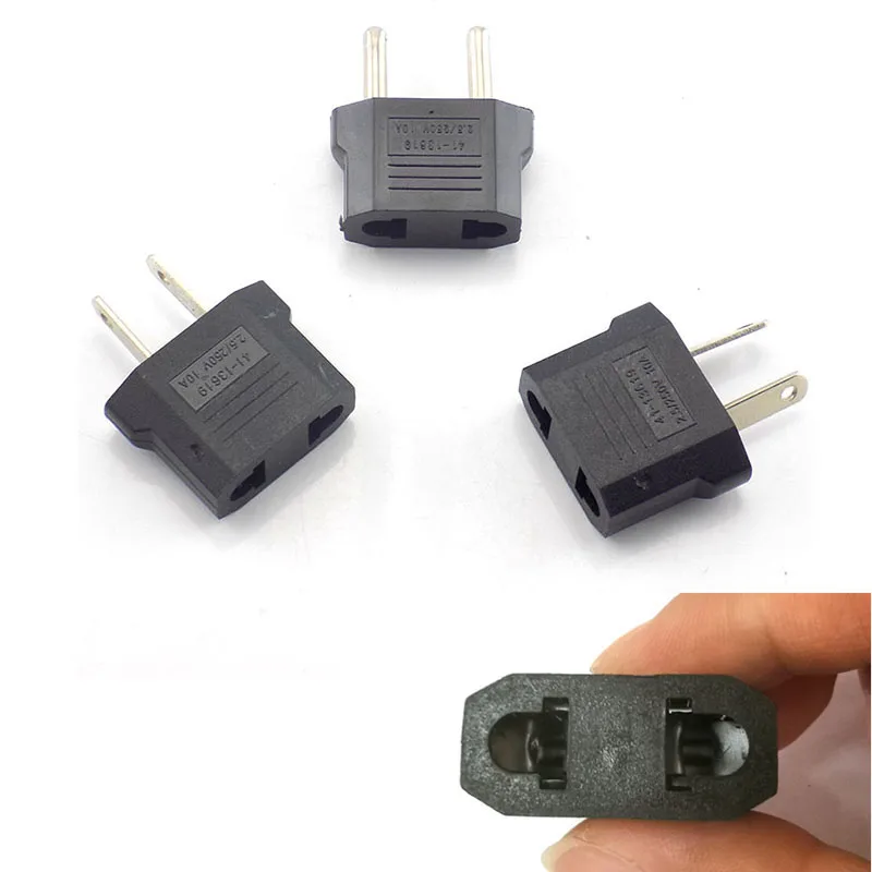 2PCS European US AU EU Plug Converter Power Socket Adapter American Japan US To EU Euro Travel Adapter Outlet connector C1