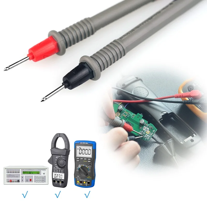 Probe Test Leads Pin for Digital Multimeter, Needle Tip, Multi Meter Tester, Lead Probe Wire Pen Cable, Dropshipping, 20A, 1000V