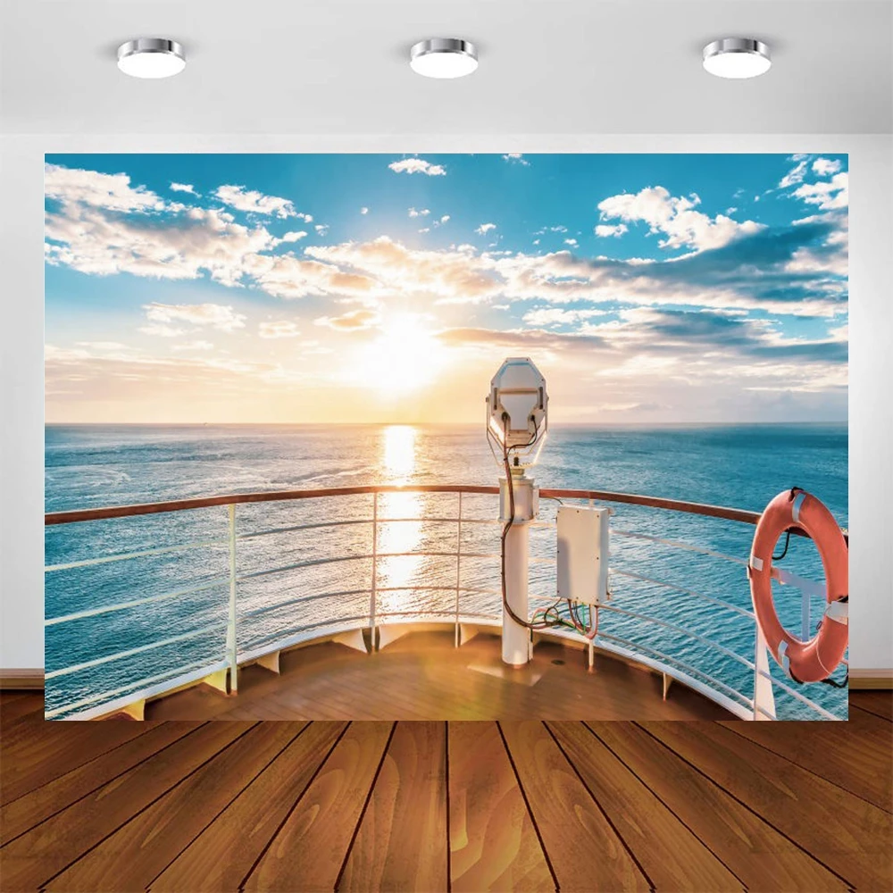 Yeele 푸른 바다 풍경 배경, 사진 망원경 해변 카메라, 사진 스튜디오 배경, 포토존 포토폰 소품