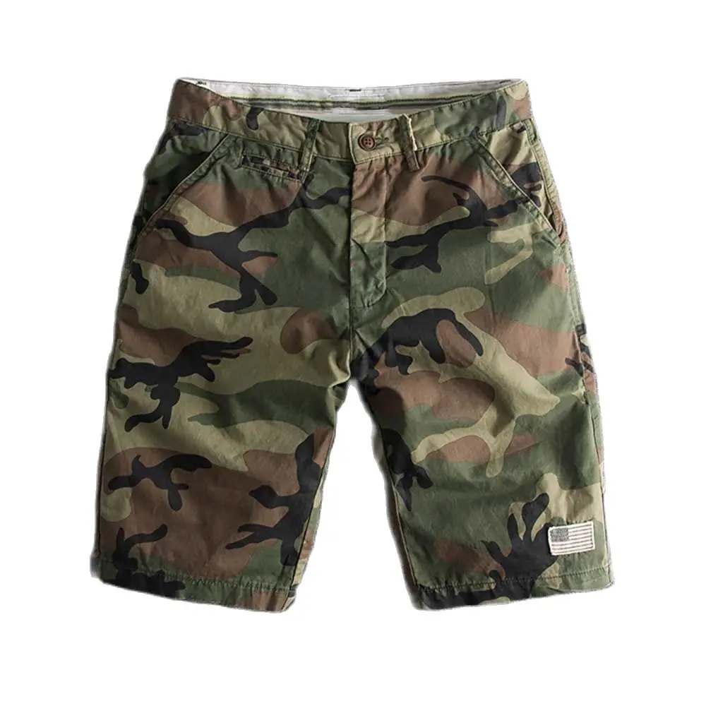 Fashion Camouflage Shorts Men Cotton Shorts Military Style Patchwork Casual Boardshorts Summer Man Clothing