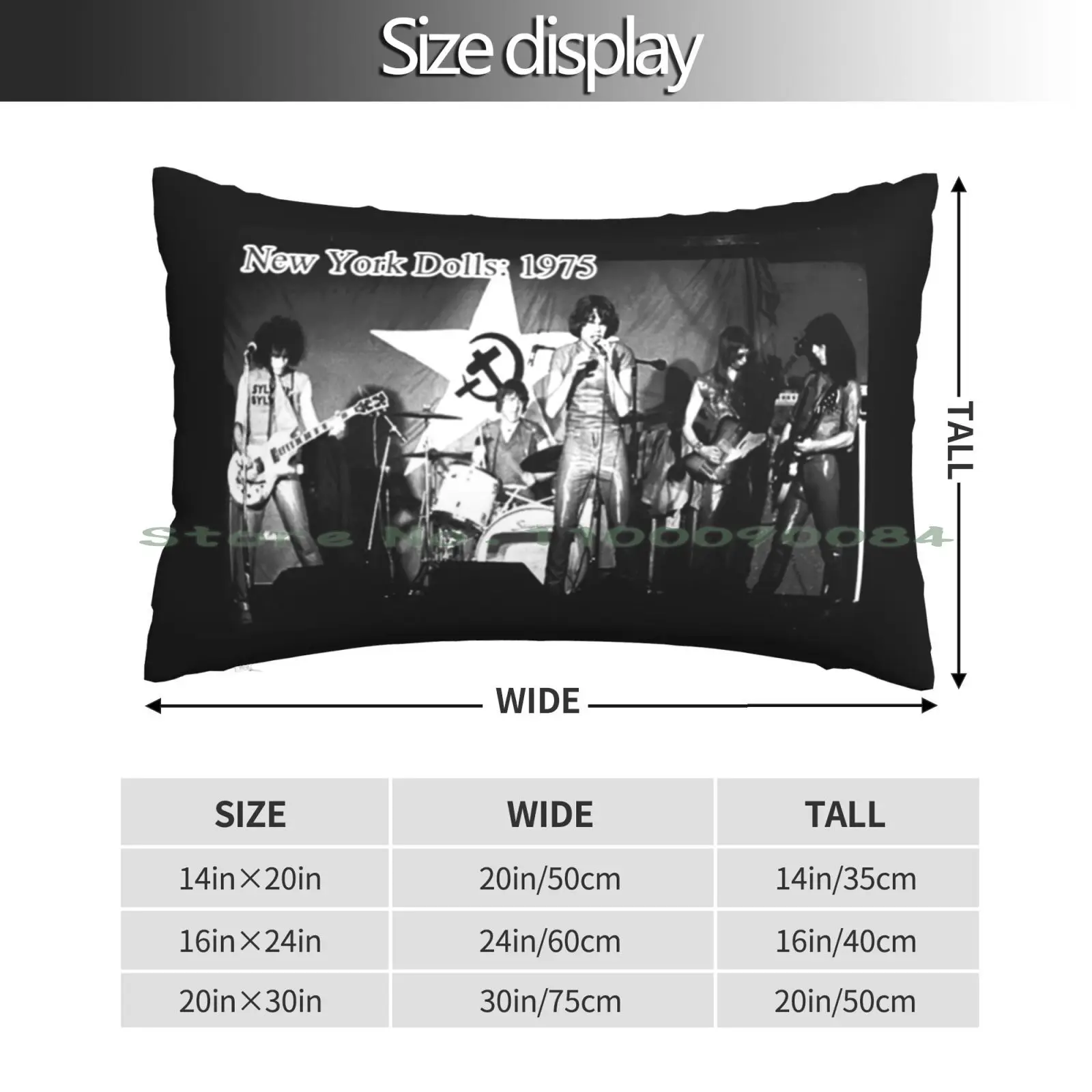 New-York-Dolls-1975 Pillow Case 20x30 50*75 Sofa Bedroom Long Rectangle Pillowcover Home Outdoor Cushion Decor