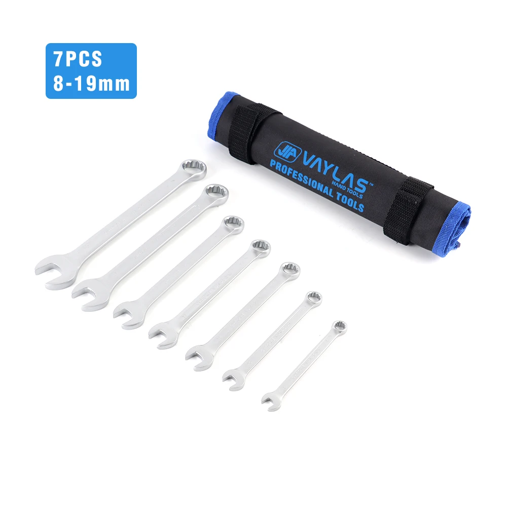 

8-19mm Open Box End Combination Wrench Chrome Vanadium 7pcs 8 10 12 13 14 17 19 Auto Repair Hand Spanner Tools Kit