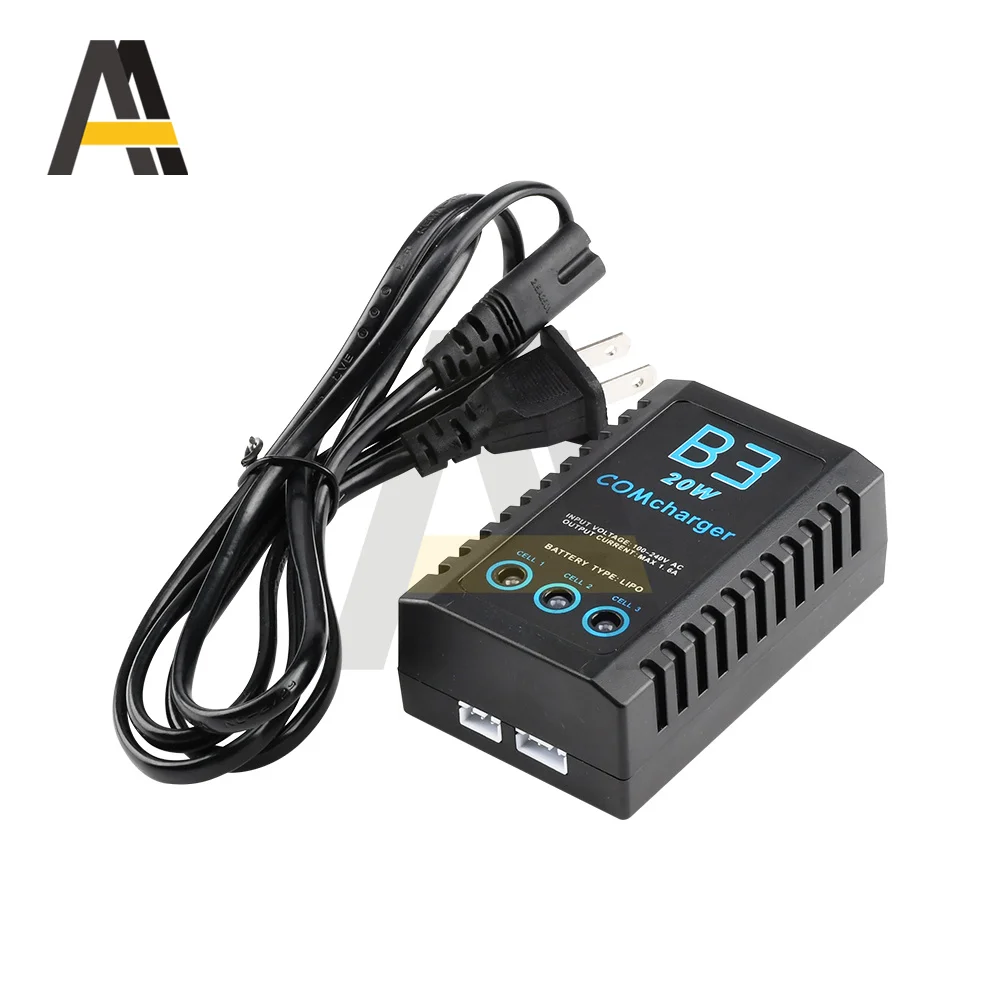 เครื่องชาร์จแบตเตอรี่บาลานซ์2S 3S AC110-240V ไลโปบาลานซ์20W imaxrc IMAX B3 Pro ขนาดกะทัดรัดสำหรับเฮลิคอปเตอร์ RC เฮลิคอปเตอร์ปลั๊ก EU