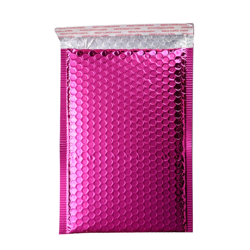 10/50Pcs Hot Aluminized film Foam Envelope Self-Sealing Padded Mailing Shipping Envelopes With Bubble General Packing 2 Colors