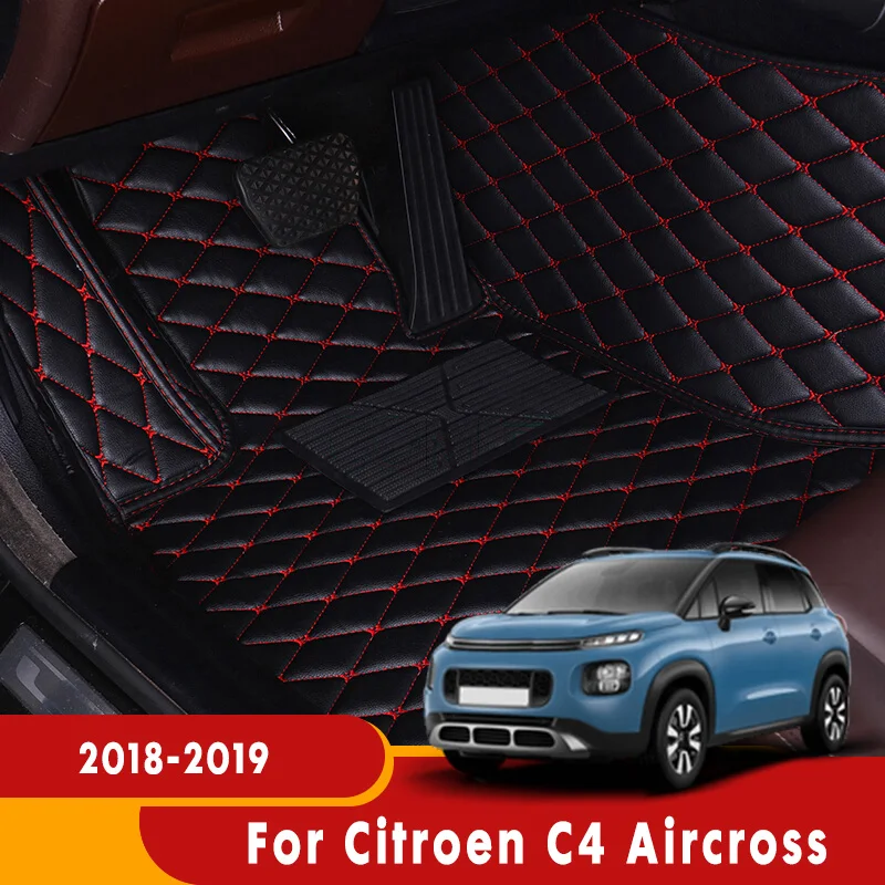 

Car Accessories Carpets Leather Dash Rugs Auto Parts Car Floor Mats For Citroen C4 Aircross 2018 2019 Front Rear Liners