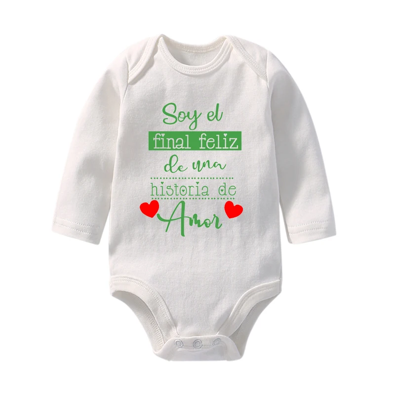 Funny Newborn Baby Romper Infant Cotton Long Sleeve Baby Body Clothes Amor Print Boy Girl BodySuit Born Crawling Baby 0-24M