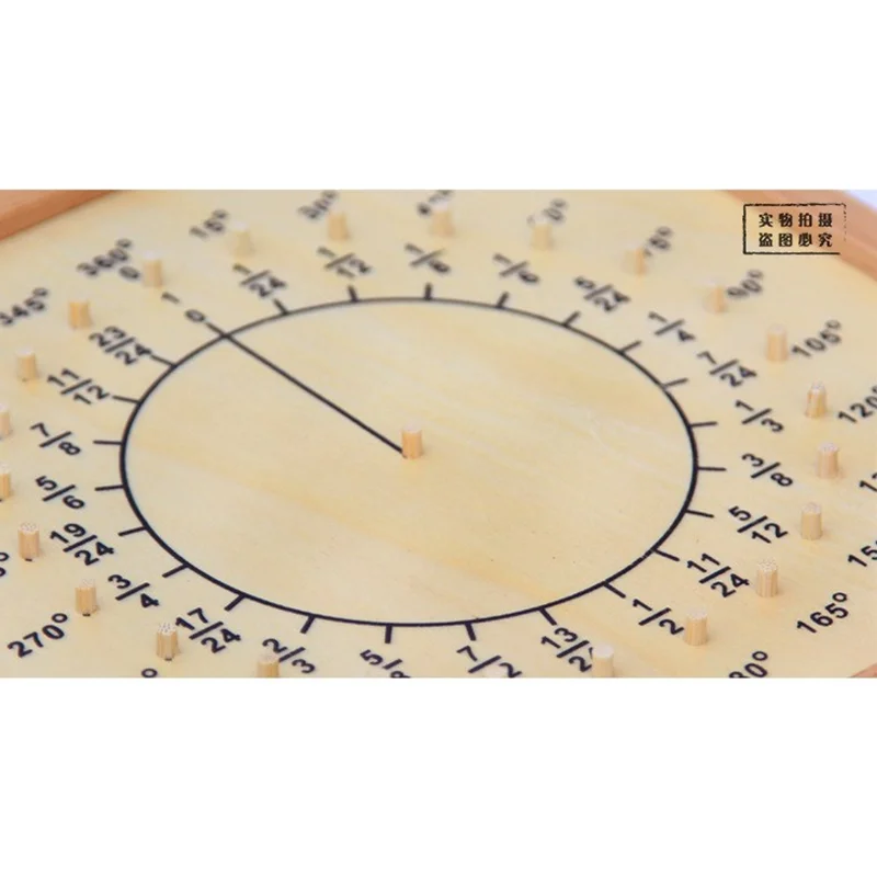 Montessori Fraction Circles Board para Crianças, Madeira, Materiais Matemáticos, Ferramentas de Aprendizagem, Brinquedos para Educação Infantil, Jogo Infantil