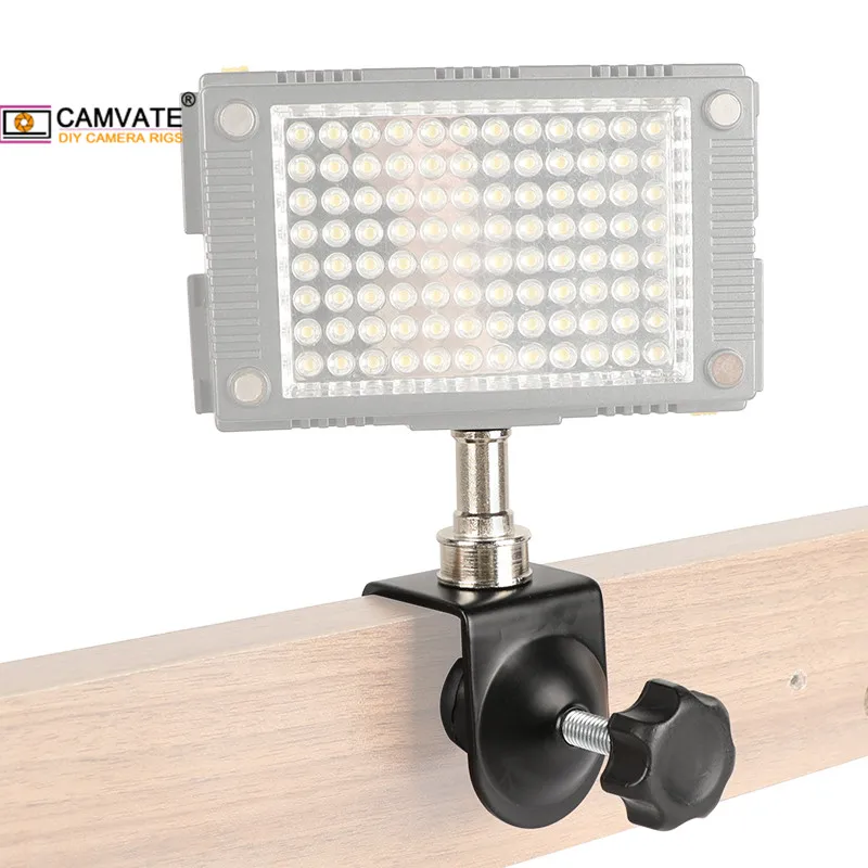 CAMVATE-مشبك C عالمي مع 1/4 "-20 نقطة تثبيت معدنية لمصباح يدوي/ذراع مفصلي/شاشة/إضاءة فيديو