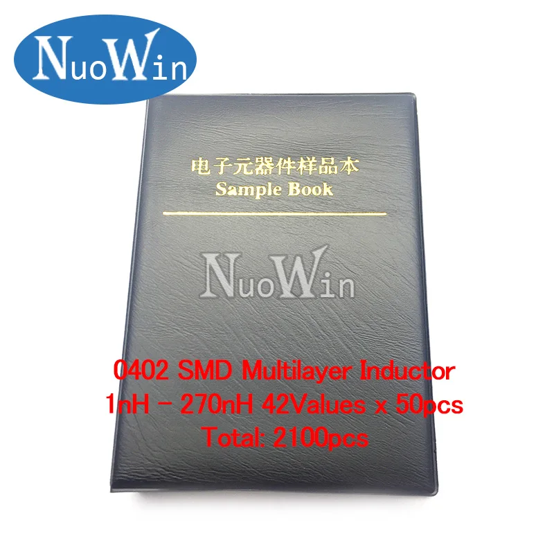 0402 muRata SMD Multilayer Inductor Sample Book 1nH~270nH 42Valuesx50pcs=2100pcs Assorted Kit