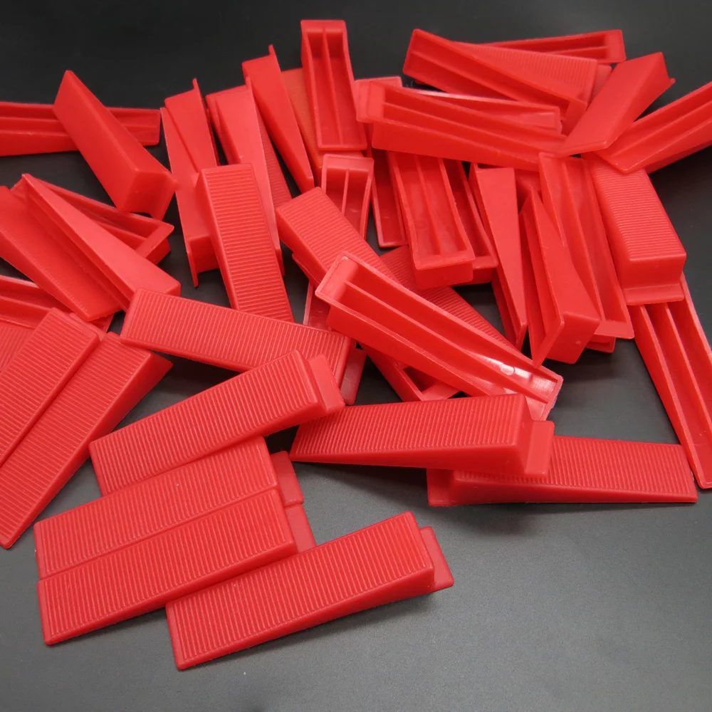 ceramic tile leveling system tile leveling wedge plastic tiling tools‎ pack of 100pcs wedges tile spacers leveler