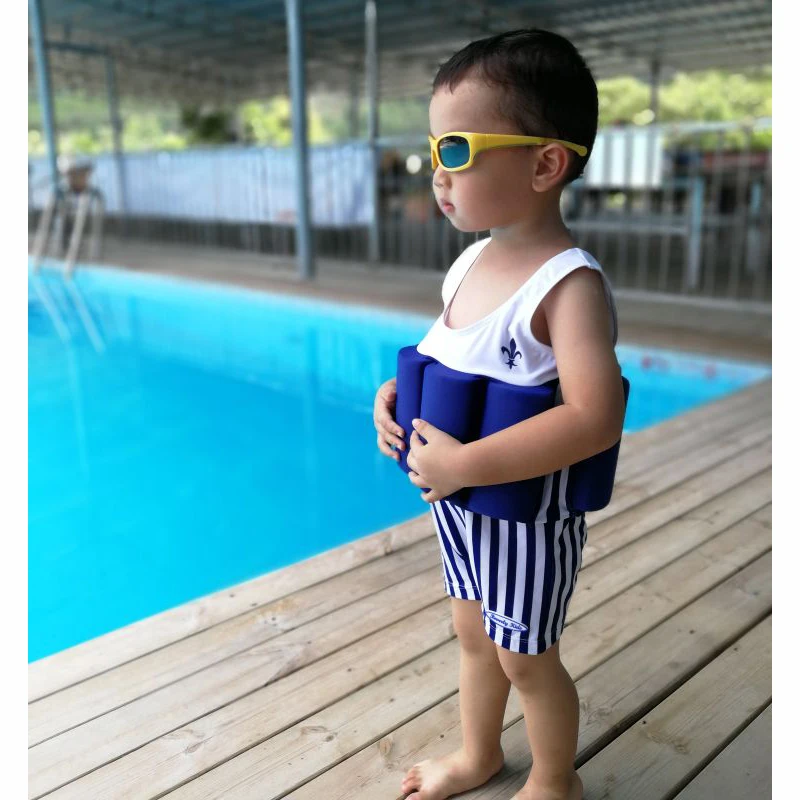 Baby Buoyant Swimwear Girl Quick-drying One-piece Buoyancy Swimsuit High Elasticity Pool Float Kid Learning Swimming Clothes New